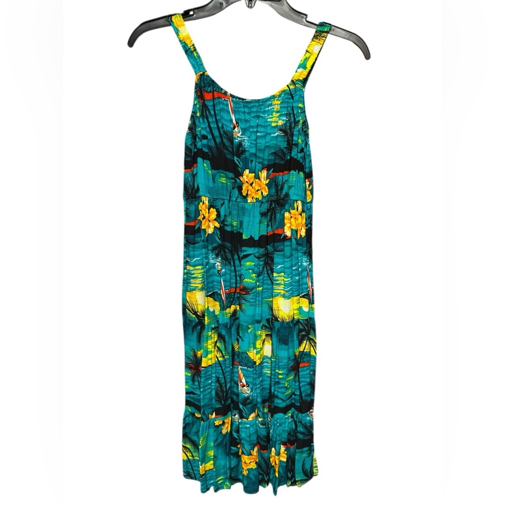 Tropical Floral Midi Dress